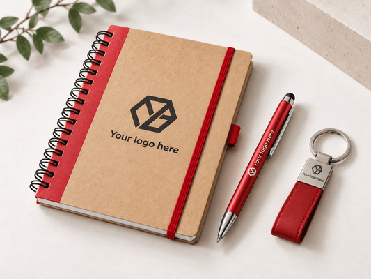 Εταιρικό Gift Set START με Logo – Σημειωματάριο, Στυλό & Μπρελόκ - E&G