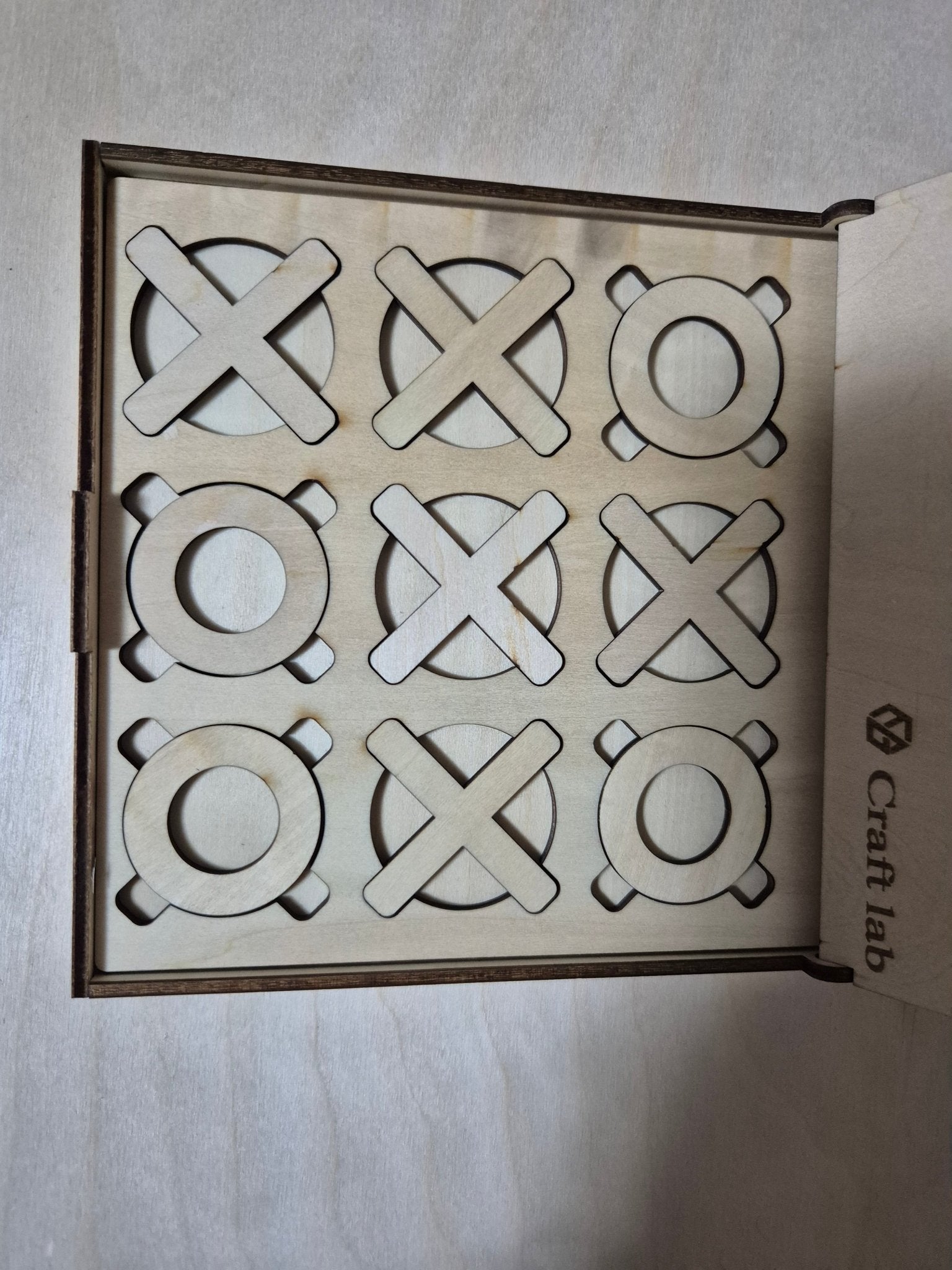 Προσωποποιημένη Ξύλινη Τρίλιζα 14x14 cm – Δώρο για Παιδιά & Ενήλικες - E&G
