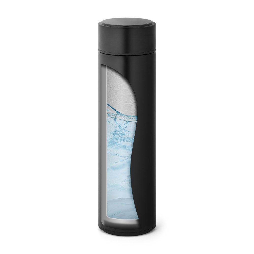 Προσωποποιημένο Ανοξείδωτο Θερμός 470ml με Ψηφιακό Θερμόμετρο - E&G
