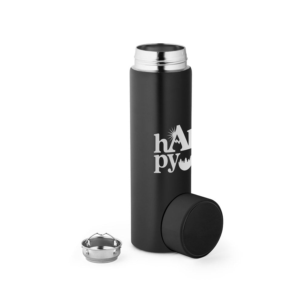 Προσωποποιημένο Ανοξείδωτο Θερμός 470ml με Ψηφιακό Θερμόμετρο - E&G
