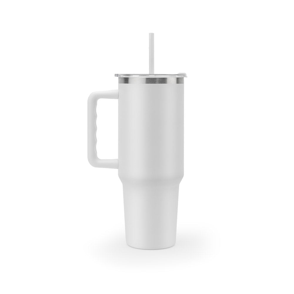 Προσωποποιημένο Ποτήρι Θερμός Travel Cup 1300ml με Χερούλι & Καλαμάκι - E&G