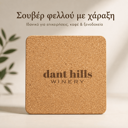Σουβέρ Φελλού με Χάραξη Logo – GARCIA 10x10 cm - E&G