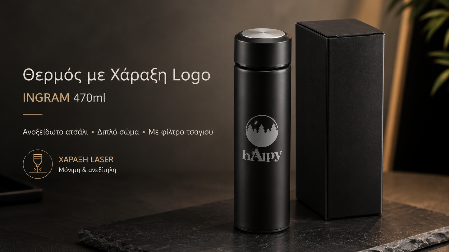 Hero εικόνα θερμός INGRAM 470ml με χάραξη logo