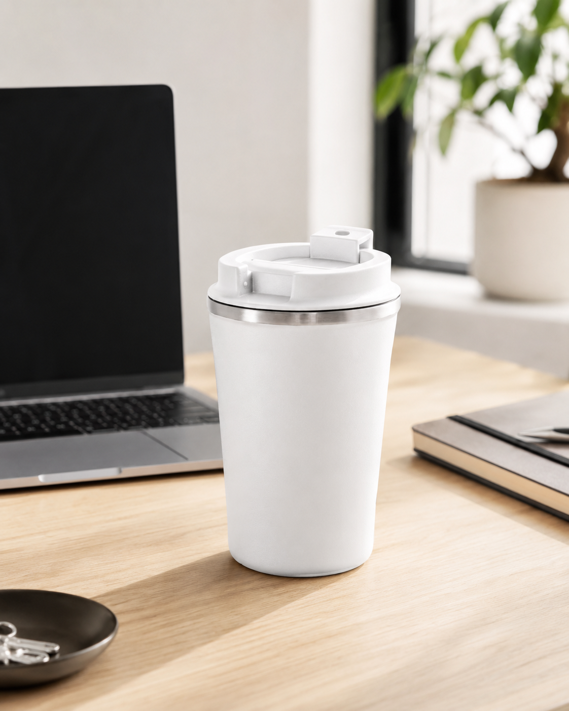 Travel tumbler PHELPS με ματ φινίρισμα και χάραξη