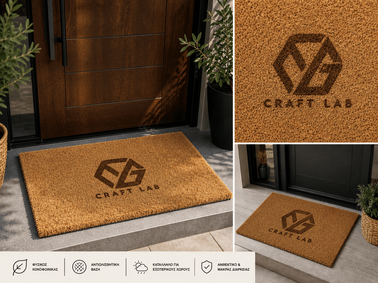 Χαλάκι Εισόδου 40x60cm με Προσωποποίηση – Custom Logo ή Μήνυμα 